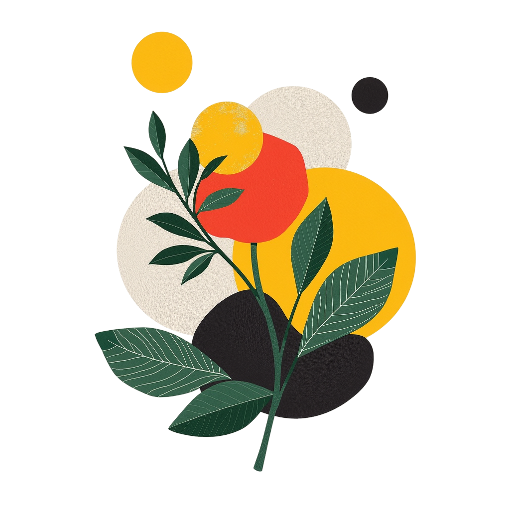 Charter floral collage artwork