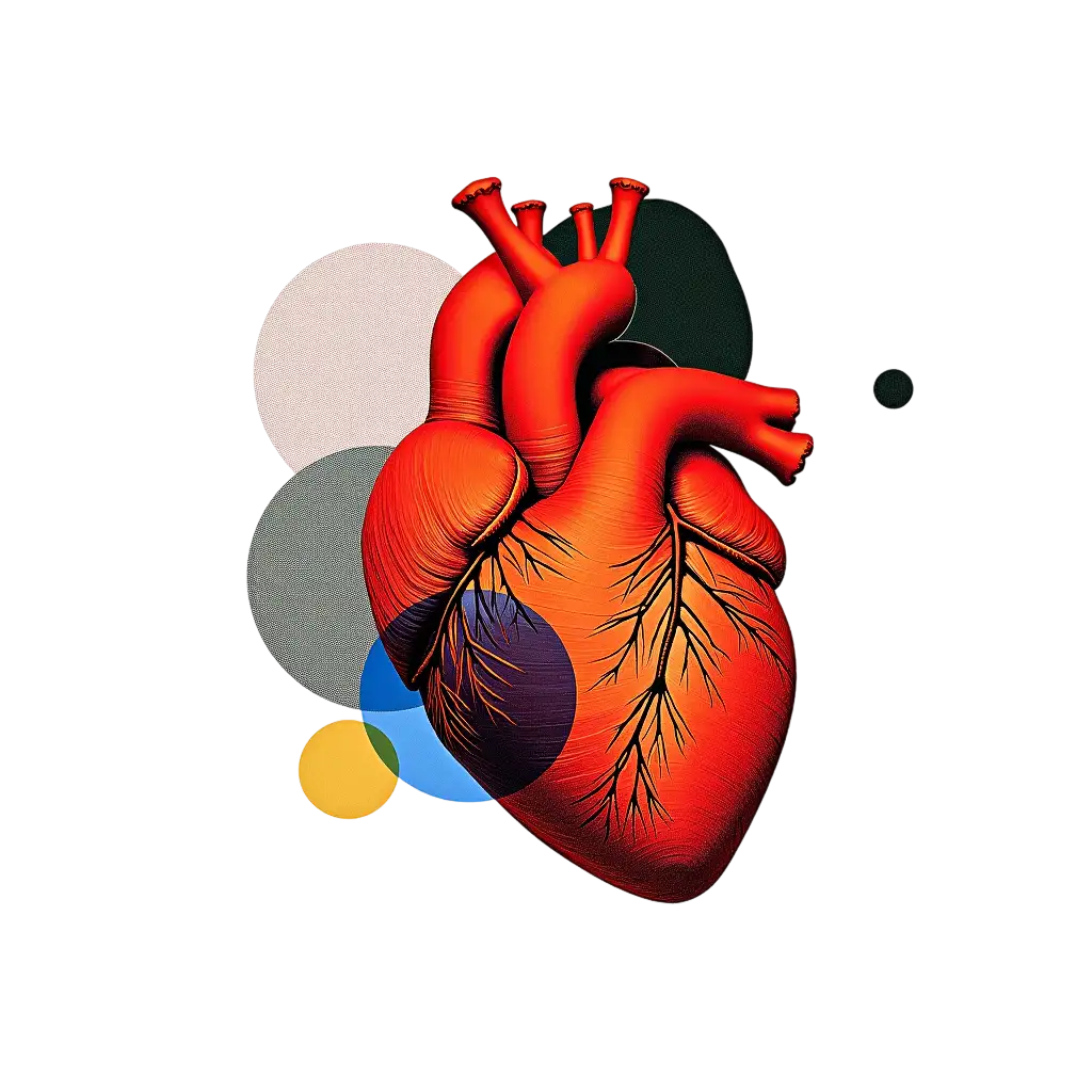 Heart collage artwork